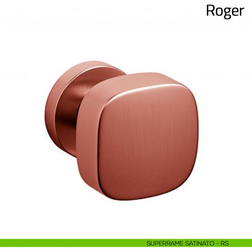 Pomello per porta Roger girevole Olivari superrame satinato