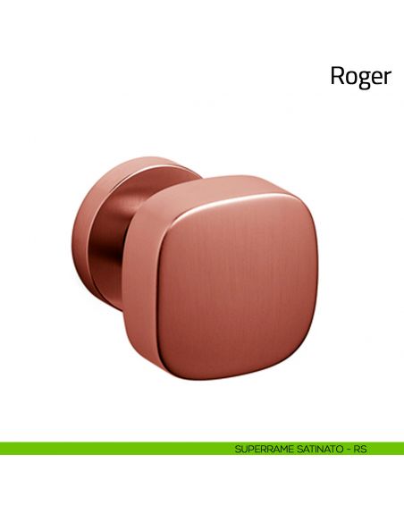 Pomello per porta Roger girevole Olivari superrame satinato