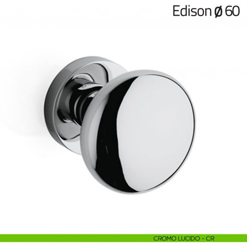 Pomello per porta Edison ø60 girevole Olivari cromo lucido
