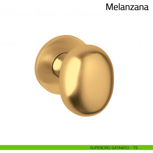 Pomello per porta Melanzana fisso Olivari bassa superoro satinato