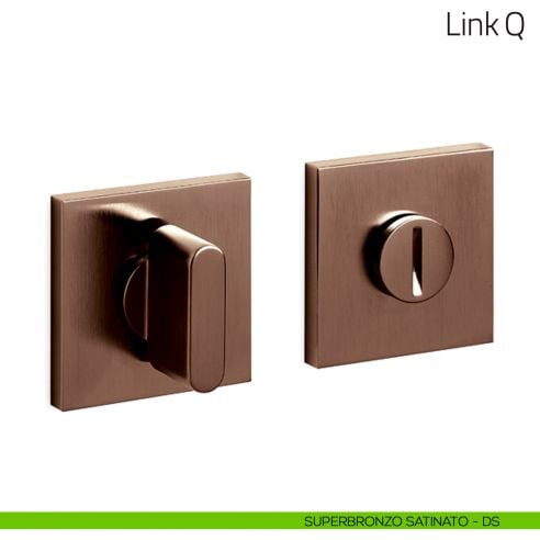 Nottolino per porta Link Q Olivari basso superbronzo satinato