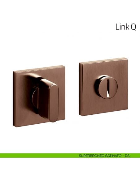 Nottolino per porta Link Q Olivari basso superbronzo satinato