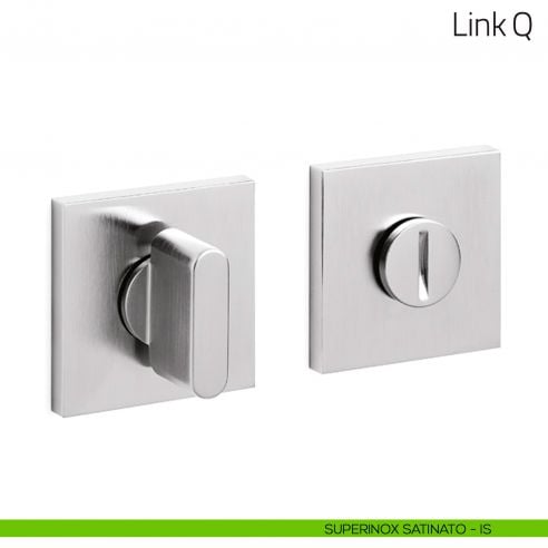 Nottolino per porta Link Q Olivari basso superinox satinato