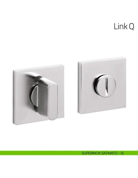 Nottolino per porta Link Q Olivari basso superinox satinato
