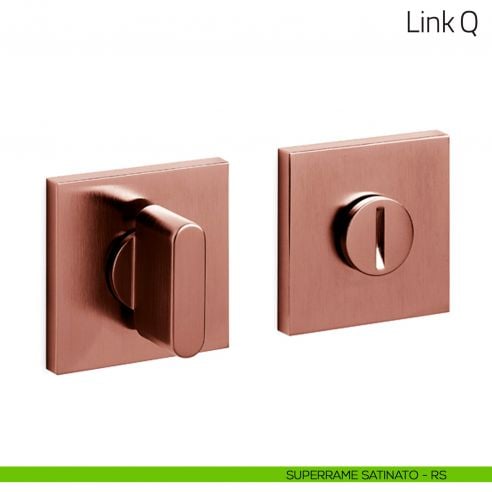 Nottolino per porta Link Q Olivari basso superrame satinato