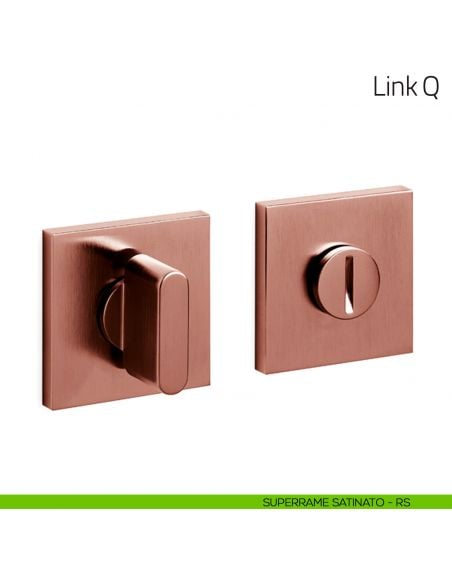 Nottolino per porta Link Q Olivari basso superrame satinato