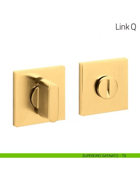 Nottolino per porta Link Q Olivari basso superoro satinato