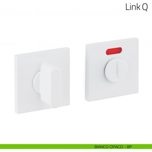 Nottolino per porta Link Q Olivari basso libero/occupato bianco opaco