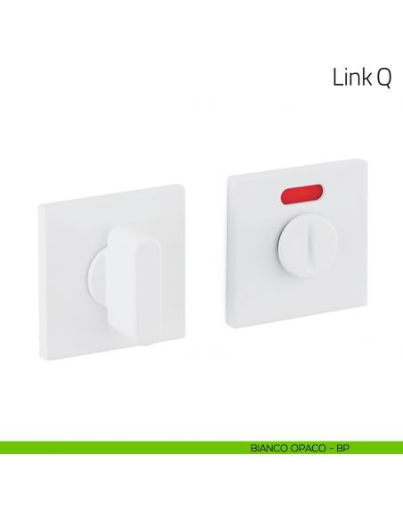 Nottolino per porta Link Q Olivari basso libero/occupato bianco opaco