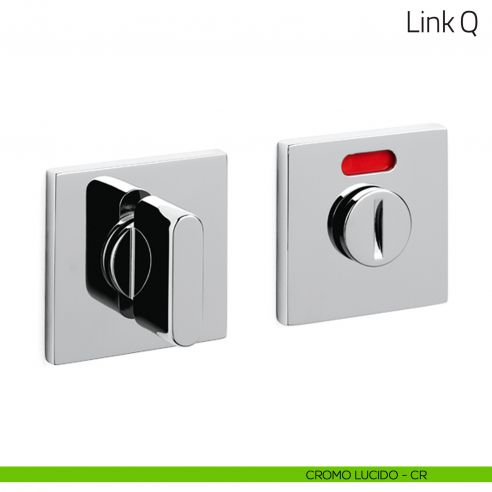 Nottolino per porta Link Q Olivari basso libero/occupato cromo lucido