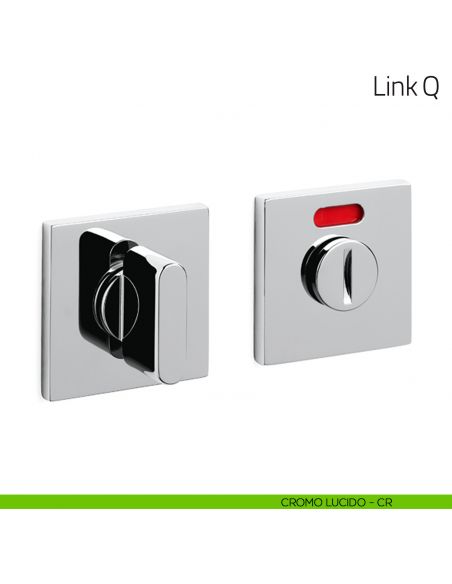 Nottolino per porta Link Q Olivari basso libero/occupato cromo lucido