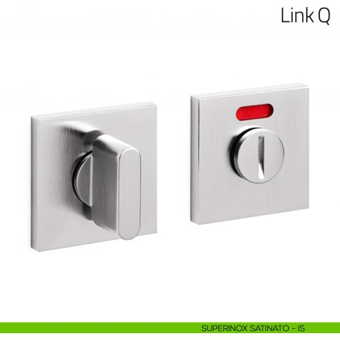 Nottolino per porta Link Q Olivari basso libero/occupato superinox satinato