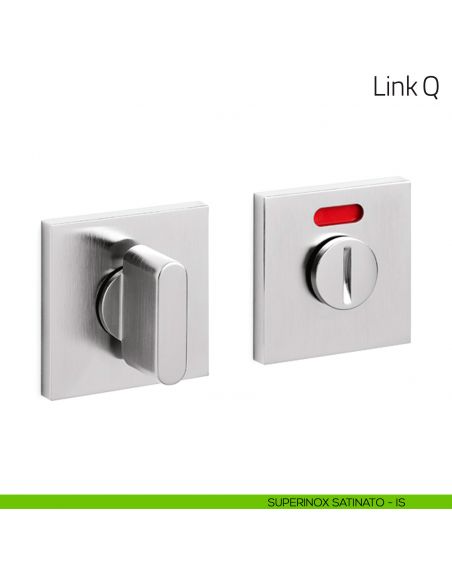 Nottolino per porta Link Q Olivari basso libero/occupato superinox satinato
