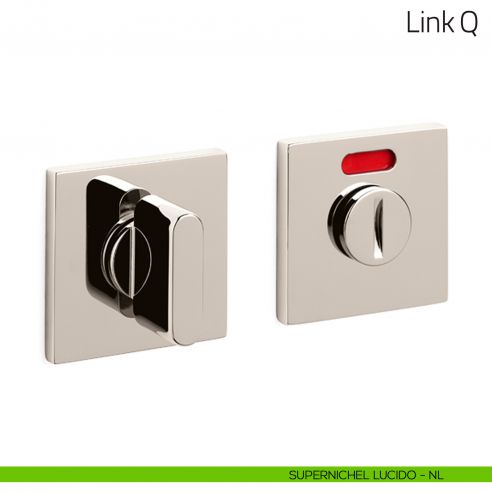 Nottolino per porta Link Q Olivari basso libero/occupato supernichel lucido