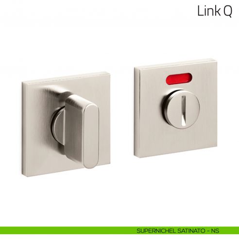 Nottolino per porta Link Q Olivari basso libero/occupato supernichel satinato