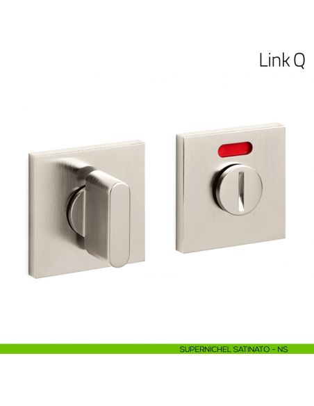 Nottolino per porta Link Q Olivari basso libero/occupato supernichel satinato
