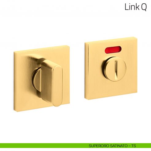 Nottolino per porta Link Q Olivari basso libero/occupato superoro satinato