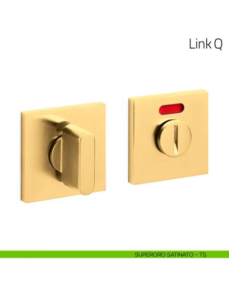 Nottolino per porta Link Q Olivari basso libero/occupato superoro satinato