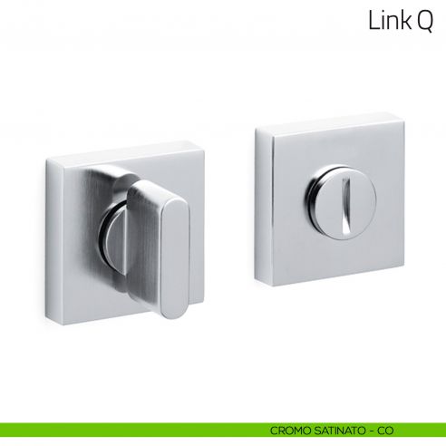 Nottolino per porta Link Q Olivari cromo satinato