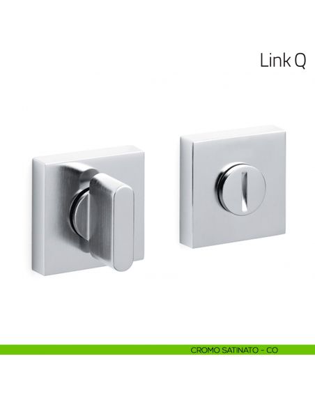 Nottolino per porta Link Q Olivari cromo satinato