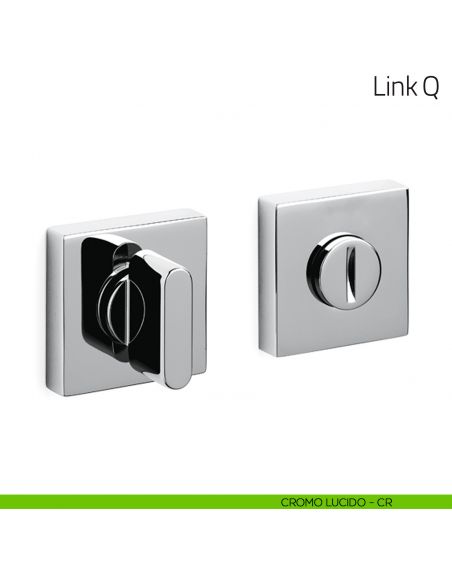 Nottolino per porta Link Q Olivari cromo lucido