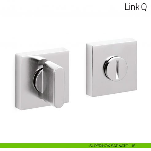 Nottolino per porta Link Q Olivari superinox satinato