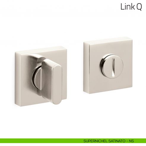 Nottolino per porta Link Q Olivari supernichel satinato