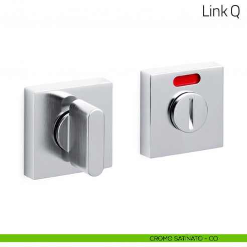 Nottolino per porta Link Q Olivari libero/occupato cromo satinato