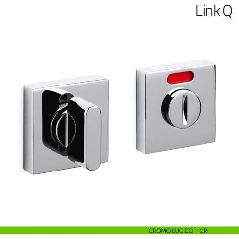 Nottolino per porta Link Q Olivari libero/occupato cromo lucido