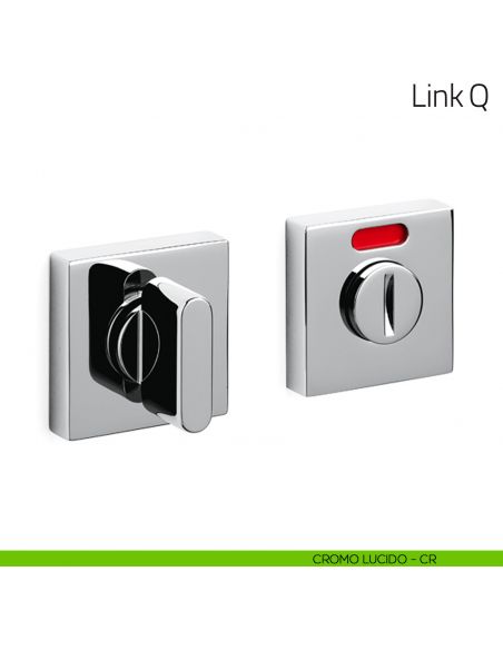 Nottolino per porta Link Q Olivari libero/occupato cromo lucido