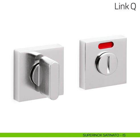 Nottolino per porta Link Q Olivari libero/occupato superinox satinato
