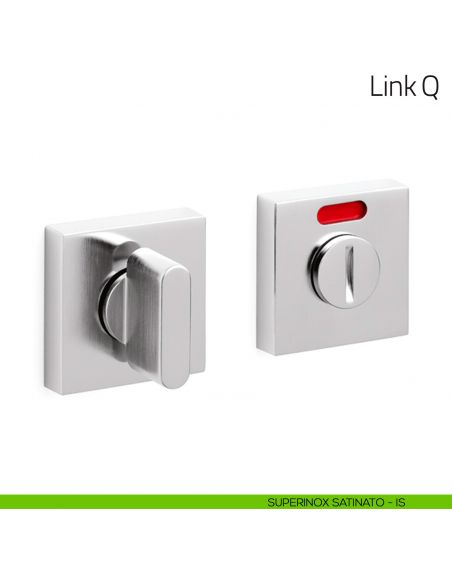 Nottolino per porta Link Q Olivari libero/occupato superinox satinato