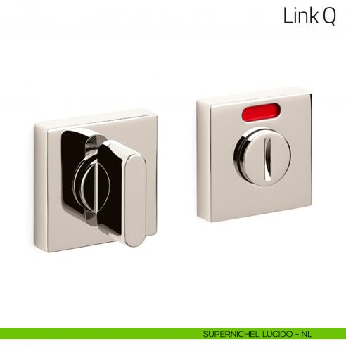 Nottolino per porta Link Q Olivari libero/occupato supernichel lucido