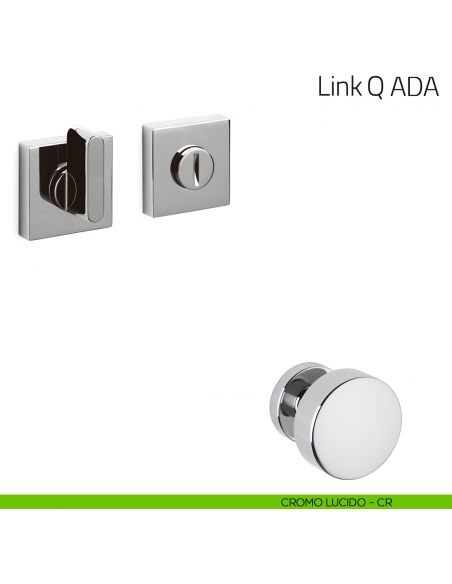 Nottolino per porta Link Q ADA Olivari cromo lucido