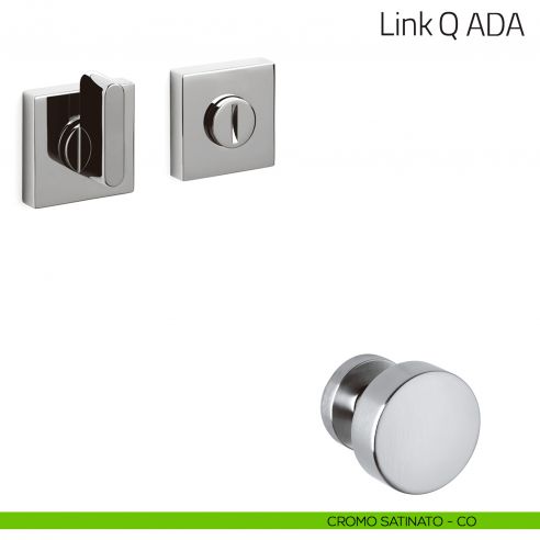 Nottolino per porta Link Q ADA Olivari cromo satinato