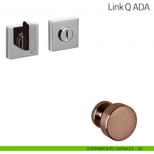 Nottolino per porta Link Q ADA Olivari superbronzo satinato