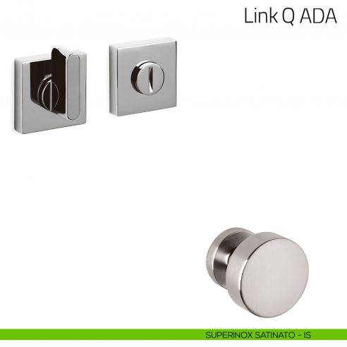 Nottolino per porta Link Q ADA Olivari superinox satinato