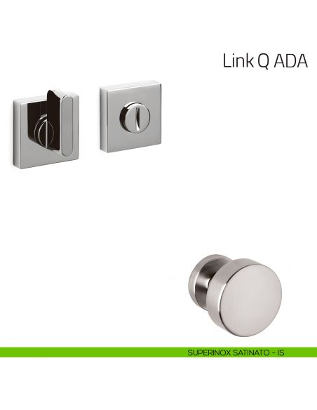 Nottolino per porta Link Q ADA Olivari superinox satinato