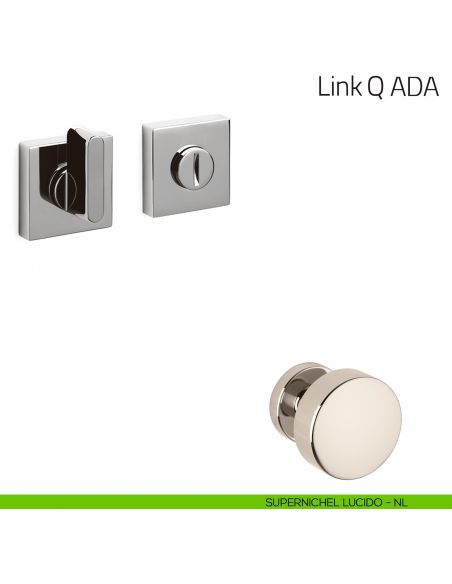 Nottolino per porta Link Q ADA Olivari supernichel lucido