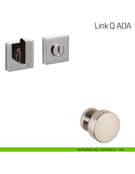 Nottolino per porta Link Q ADA Olivari  supernichel satinato