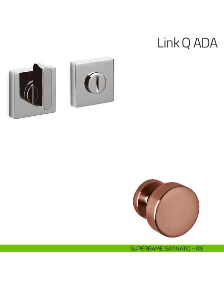 Nottolino per porta Link Q ADA Olivari superrame satinato