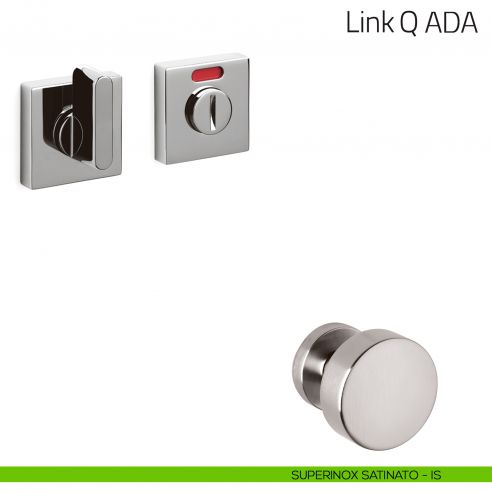 Nottolino per porta Link Q ADA Olivari libero/occupato superinox satinato