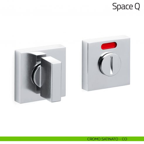 Nottolino per porta Space Q Olivari libero/occupato cromo satinato