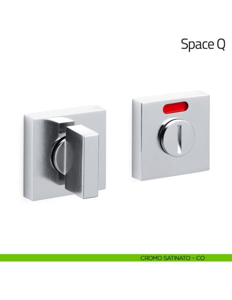 Nottolino per porta Space Q Olivari libero/occupato cromo satinato