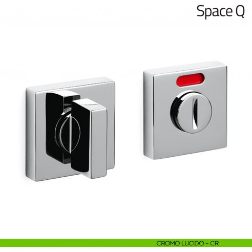 Nottolino per porta Space Q Olivari libero/occupato cromo lucido