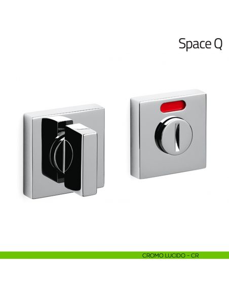Nottolino per porta Space Q Olivari libero/occupato cromo lucido