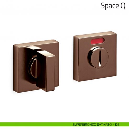 Nottolino per porta Space Q Olivari libero/occupato superbronzo satinato
