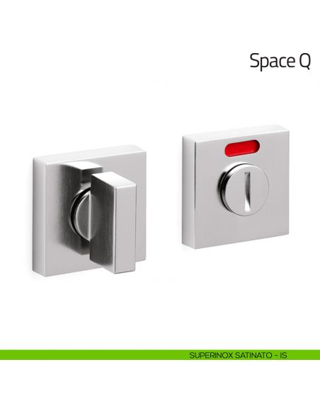 Nottolino per porta Space Q Olivari libero/occupato superinox satinato