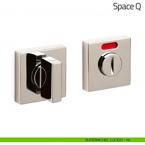 Nottolino per porta Space Q Olivari libero/occupato supernichel lucido