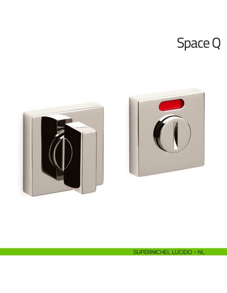 Nottolino per porta Space Q Olivari libero/occupato supernichel lucido
